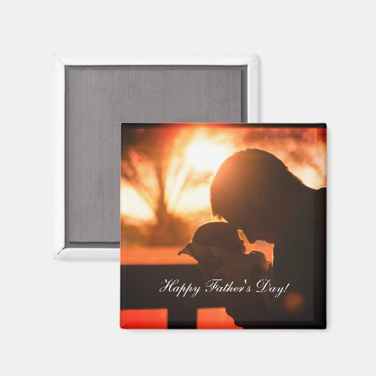 Dank je vader, Vaderdag Custom Magneet (Voorkant / Achterkant)