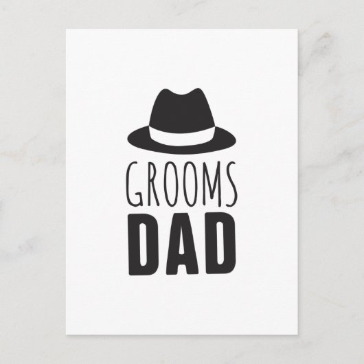 Dank je vader van de Groom Dad Bridal Party Briefkaart (Voorkant)