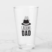 Dank je vader van de Groom Dad Bridal Party Glas (Voorkant)