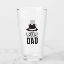 Dank je vader van de Groom Dad Bridal Party Glas