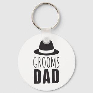 Dank je vader van de Groom Dad Bridal Party Sleutelhanger