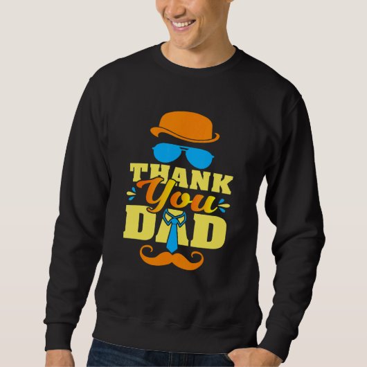 Dank je vader voor Vaderdag voor papa Trui (Voorkant)