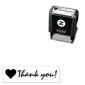 Dank je van harte  zelfinktende stempel (In situ)