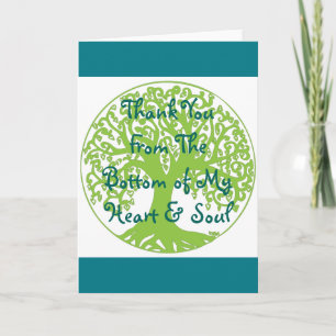 Dank je van onderaan mijn hart en ziel kaart