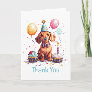 Dank je verjaardag Doxer Hond Bedankkaart