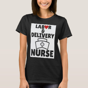Dank je verloskundige L&D-verpleegster wit T-shirt
