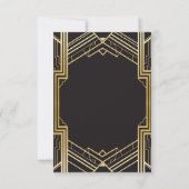 Dank je Verloving Wedding 1920s Party Kaarten (Achterkant)