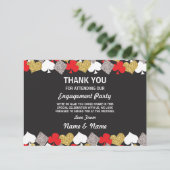 Dank je Verloving Wedding Las Vegas Casino Kaart (Staand voorkant)