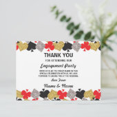 Dank je Verloving Wedding Las Vegas Casino Kaart (Staand voorkant)