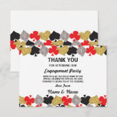 Dank je Verloving Wedding Las Vegas Casino Kaart (Voorkant / Achterkant)