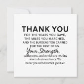 Dank je Veteraan  Kaart (Voorkant)