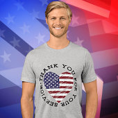 Dank je, Veteraan Tri-Blend Shirt