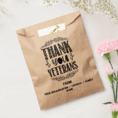  Dank je veteraan Typografie Bedankzakje (Gezegeld)