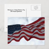 Dank je ... Veteranen Dag Ansichtkaart Briefkaart (Voorkant / Achterkant)