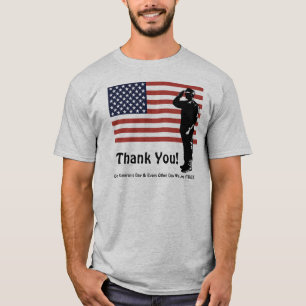 Dank je! Veteranen Dag Elke Dag Leven we VRIJ T-shirt