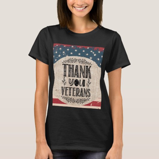 Dank je veteranen T-Shirt (Voorkant)
