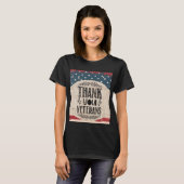 Dank je veteranen T-Shirt (Voorkant volledig)