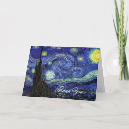 Dank je. Vincent van Gogh, Sterrennacht Bedankkaart