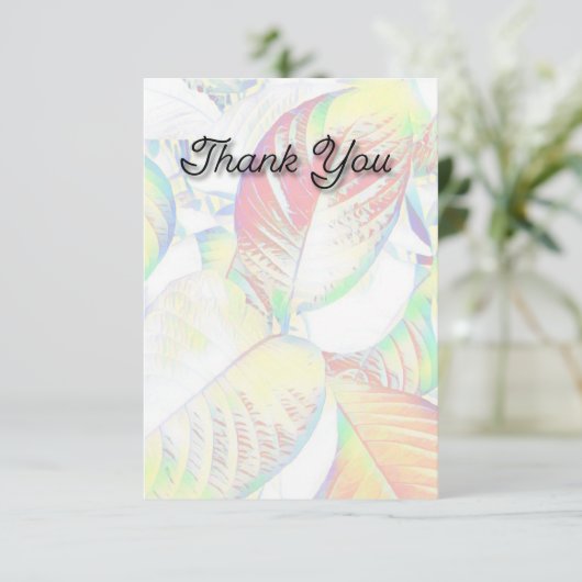 "Dank je"-vlakke kaarten (Staand voorkant)