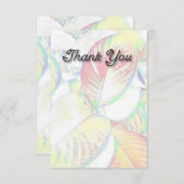 "Dank je"-vlakke kaarten (Voorkant / Achterkant)