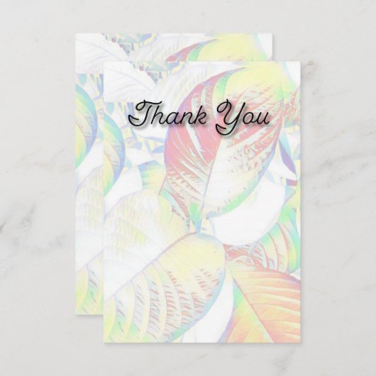 "Dank je"-vlakke kaarten (Voorkant / Achterkant)