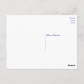 Dank Je Vlinders Blauwe Vlinder Trouwfeest Briefkaart (Achterkant)