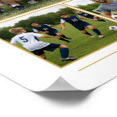 Dank je voetbalteam coach cadeau poster (Hoek)