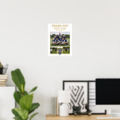 Dank je voetbalteam coach cadeau poster (Thuiskantoor)