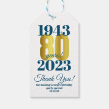 Dank je voor 80ste verjaardag