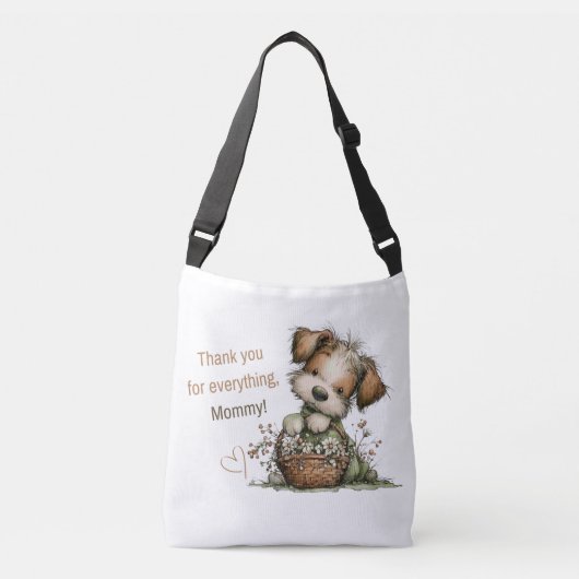 Dank je voor alles, mama! crossbody tas (Voorkant)