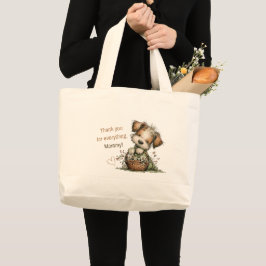 Dank je voor alles, mama! grote tote bag
