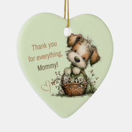 Dank je voor alles, mama! keramisch ornament