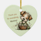 Dank je voor alles, mama! keramisch ornament (Voorkant)