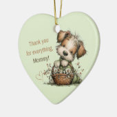 Dank je voor alles, mama! keramisch ornament (Links)