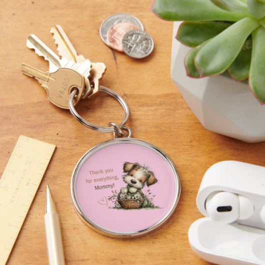 Dank je voor alles, mama! sleutelhanger (Bureau)