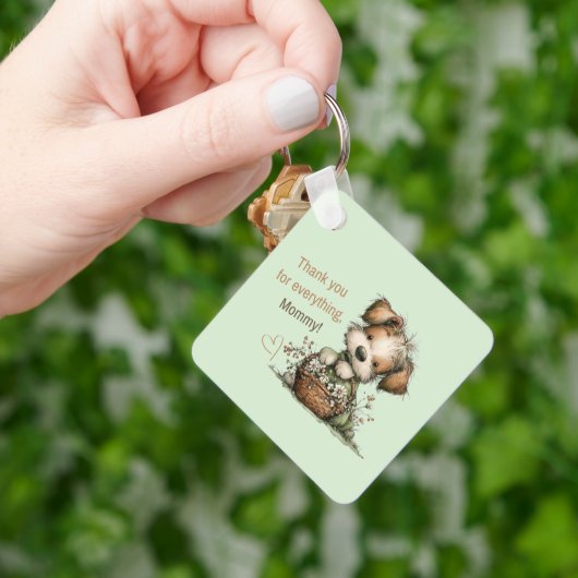 Dank je voor alles, mama! sleutelhanger (Hand)