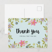 Dank je voor alles wat je doet briefkaart (Voorkant / Achterkant)