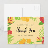 Dank je voor alles wat je doet briefkaart (Voorkant / Achterkant)