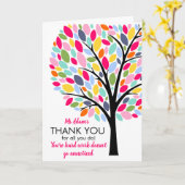 Dank je voor alles wat je doet.  kaart (Gele Bloem)