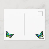 Dank je voor alles wat je doet vlinder ansichtkaar briefkaart (Achterkant)