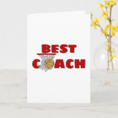Dank je voor Basketball Coach Kaart (Gele Bloem)