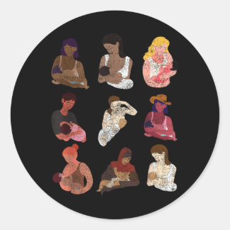 Dank Je Voor Borstvoeding Peer Counselor Lactatie Ronde Sticker