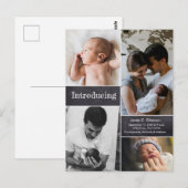 Dank je voor de aankondiging van de baby briefkaart (Voorkant / Achterkant)