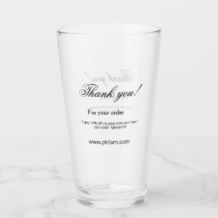 Dank je voor de aankoop van roze familiebedrijf de glas