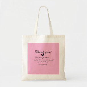 Dank je voor de aankoop van roze familiebedrijf de tote bag