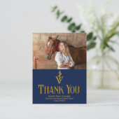 Dank je voor de afstudeerkaart van de Veterinaire  Briefkaart (Staand voorkant)