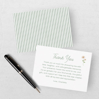 Dank je voor de baby shower van de domme gans bedankkaart