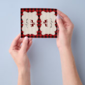 Dank je voor de babyborrel voor de lieve houthakke flyer (Hand)