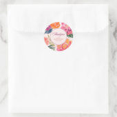Dank je voor de bloemen - bruidsdouche Love in blo Ronde Sticker (Tas)