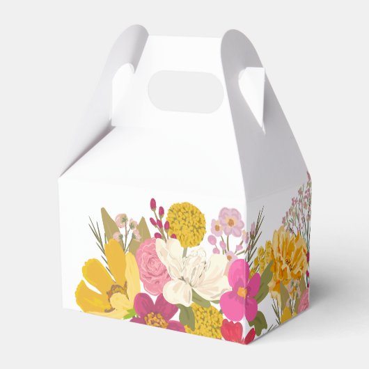 Dank je voor de bloementuin zomer bruidsbruiloft  bedankdoosjes (Achterkant)